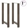 Patas para mesa de centro de acero natural 2 uds 60x(100-101)cm de , Patas para mesas - Ref: Foro24-4013347, Precio: 100,30 €...