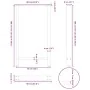 Patas para mesa de centro de acero natural 2 uds 60x(100-101)cm de , Patas para mesas - Ref: Foro24-4013347, Precio: 100,30 €...