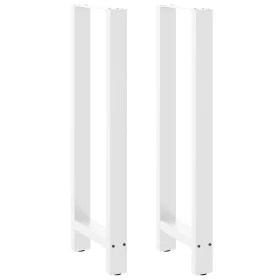 Patas de mesa de centro acero blanco 2 uds 50x(110-111) cm by , Table legs - Ref: Foro24-4013353, Price: 109,24 €, Discount: %