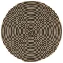 Alfombra de yute tejida a mano diseño espiral negro 120 cm von , Teppiche - Ref: Foro24-133720, Preis: 48,61 €, Rabatt: %