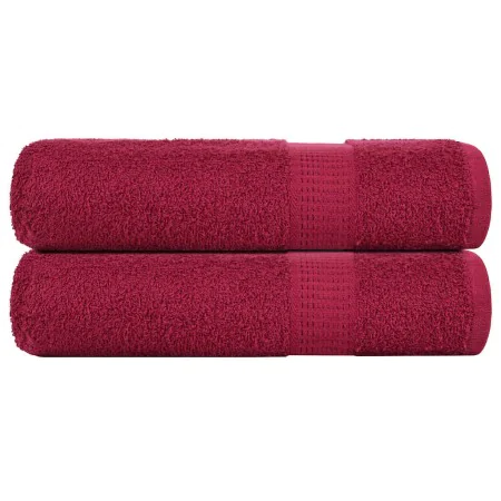 Toallas de Baño 2 uds burdeos 100x150 cm 360 gsm 100% algodón de , Toallas - Ref: Foro24-136740, Precio: 27,43 €, Descuento: %