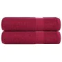 Toallas de Baño 2 uds burdeos 100x150 cm 360 gsm 100% algodón de , Toallas - Ref: Foro24-136740, Precio: 27,43 €, Descuento: %