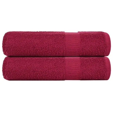 Toallas de ducha 2 uds 100% algodón burdeos 70x140 cm 360 gsm by , Towels - Ref: Foro24-136737, Price: 27,06 €, Discount: %