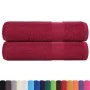 Toallas de ducha 2 uds 100% algodón burdeos 70x140 cm 360 gsm by , Towels - Ref: Foro24-136737, Price: 27,06 €, Discount: %
