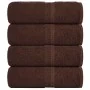 Toallas invitados 4 uds 100% algodón marrón 30x50 cm 360 gsm by , Towels - Ref: Foro24-136756, Price: 22,41 €, Discount: %