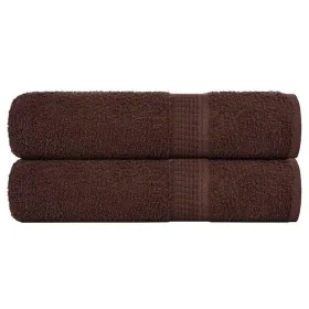 Toallas de ducha 2 uds 100% algodón marrón 70x140 cm 360 gsm by , Towels - Ref: Foro24-136761, Price: 23,90 €, Discount: %