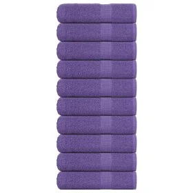 Toallas de baño 10 uds morado 100x150 cm 360 gsm 100% algodón by , Towels - Ref: Foro24-136886, Price: 104,67 €, Discount: %