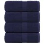 Toallas de jabón 4 uds azul marino 30x30 cm 360gsm 100% algodón de , Toallas - Ref: Foro24-136780, Precio: 14,31 €, Descuento: %