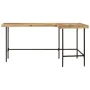 Escritorio madera maciza mango y hierro 165x110x77 cm by , Desks - Ref: Foro24-353333, Price: 274,20 €, Discount: %