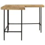 Escritorio madera maciza mango y hierro 165x110x77 cm by , Desks - Ref: Foro24-353333, Price: 274,20 €, Discount: %