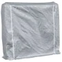 Leñero con protector de lluvia 150x25x150 cm acero galvanizado by , Firewood bags and holders - Ref: Foro24-4100709, Price: 3...