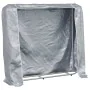 Leñero con protector de lluvia 150x25x150 cm acero galvanizado by , Firewood bags and holders - Ref: Foro24-4100709, Price: 3...