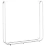 Leñero con protector de lluvia 150x25x150 cm acero galvanizado by , Firewood bags and holders - Ref: Foro24-4100709, Price: 3...