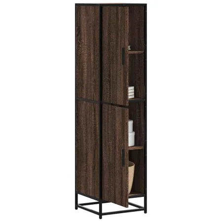 Aparador alto madera ingeniería marrón roble 35,5x35x139cm de , Aparadores - Ref: Foro24-849058, Precio: 94,13 €, Descuento: %