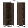 Aparador alto madera ingeniería marrón roble 35,5x35x139cm de , Aparadores - Ref: Foro24-849058, Precio: 94,13 €, Descuento: %
