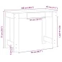 Escritorio de madera contrachapada blanco 100x45x75 cm von , Schreibtische - Ref: Foro24-860427, Preis: 62,33 €, Rabatt: %