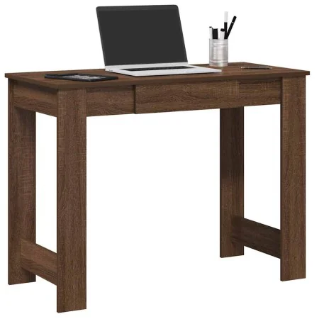 Escritorio de madera de ingeniería roble marrón 100x45x75 cm by , Desks - Ref: Foro24-860433, Price: 61,93 €, Discount: %