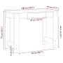 Escritorio de madera de ingeniería roble marrón 100x45x75 cm by , Desks - Ref: Foro24-860433, Price: 61,93 €, Discount: %