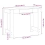 Escritorio de madera contrachapada roble ahumado 100x45x75 cm by , Desks - Ref: Foro24-860431, Price: 62,41 €, Discount: %