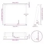 Patas para mesa comedor forma U 2uds acero blanco 100x(72-73)cm von , Tischbeine - Ref: Foro24-4012805, Preis: 107,21 €, Raba...