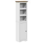 Mueble de baño BODO blanco y marrón 44x30x160 cm von , Badezimmermöbel - Ref: Foro24-4016861, Preis: 129,92 €, Rabatt: %