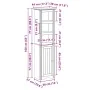 Mueble de baño BODO blanco y marrón 44x30x160 cm von , Badezimmermöbel - Ref: Foro24-4016861, Preis: 129,92 €, Rabatt: %