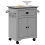 Carrito de cocina BODO gris 72x45x80 cm von , Küchen- und Speisewagen - Ref: Foro24-4016877, Preis: 145,44 €, Rabatt: %