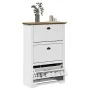 Zapatero BODO blanco y marrón 80x35x118 cm von , Schuhregale und Schuhorganisatoren - Ref: Foro24-4016882, Preis: 158,32 €, R...