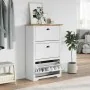 Zapatero BODO blanco y marrón 80x35x118 cm von , Schuhregale und Schuhorganisatoren - Ref: Foro24-4016882, Preis: 158,32 €, R...