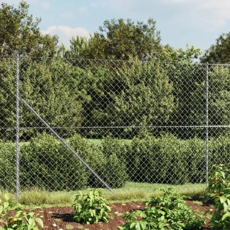 Cerca de alambre con brida plateada 1,6x10 m von , Zaunpaneele - Ref: Foro24-154036, Preis: 67,29 €, Rabatt: %