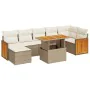 Set sofás jardín y cojines 8 pzas ratán sintético acacia beige von , Gartensets - Ref: Foro24-3327740, Preis: 604,98 €, Rabat...