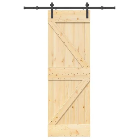 Puerta corredera con herrajes madera maciza de pino 70x210 cm von , Türen - Ref: Foro24-3332604, Preis: 180,88 €, Rabatt: %