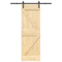 Puerta corredera con herrajes madera maciza de pino 70x210 cm von , Türen - Ref: Foro24-3332604, Preis: 180,88 €, Rabatt: %