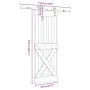 Puerta corredera con herrajes madera maciza de pino 70x210 cm von , Türen - Ref: Foro24-3332748, Preis: 172,29 €, Rabatt: %