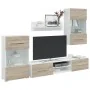 Muebles de TV 5 piezas con iluminación LED roble sonoma von , TV-Möbel - Ref: Foro24-3324231, Preis: 478,22 €, Rabatt: %