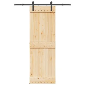 Puerta corredera con herrajes madera maciza de pino 70x210 cm von , Türen - Ref: Foro24-3332652, Preis: 166,75 €, Rabatt: %
