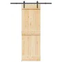 Puerta corredera con herrajes madera maciza de pino 70x210 cm de , Puertas - Ref: Foro24-3332652, Precio: 166,63 €, Descuento: %