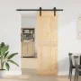 Puerta corredera con herrajes madera maciza de pino 70x210 cm de , Puertas - Ref: Foro24-3332652, Precio: 166,63 €, Descuento: %