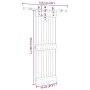 Puerta corredera con herrajes madera maciza de pino 70x210 cm de , Puertas - Ref: Foro24-3332652, Precio: 166,63 €, Descuento: %