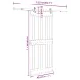 Puerta corredera con herrajes madera maciza de pino 95x210 cm de , Puertas - Ref: Foro24-3332686, Precio: 202,77 €, Descuento: %
