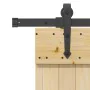Puerta corredera con herrajes madera maciza de pino 100x210 cm de , Puertas - Ref: Foro24-3332699, Precio: 234,27 €, Descuent...