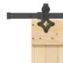 Puerta corredera con herrajes madera maciza de pino 85x210 cm de , Puertas - Ref: Foro24-3332774, Precio: 193,03 €, Descuento: %