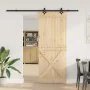 Puerta corredera con herrajes madera maciza de pino 90x210 cm von , Türen - Ref: Foro24-3332781, Preis: 216,59 €, Rabatt: %