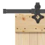 Puerta corredera con herrajes madera maciza de pino 90x210 cm von , Türen - Ref: Foro24-3332781, Preis: 216,59 €, Rabatt: %