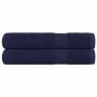 Toallas 2 uds 100% algodón azul marino 100x200 cm 600 gsm de , Toallas - Ref: Foro24-136794, Precio: 41,55 €, Descuento: %