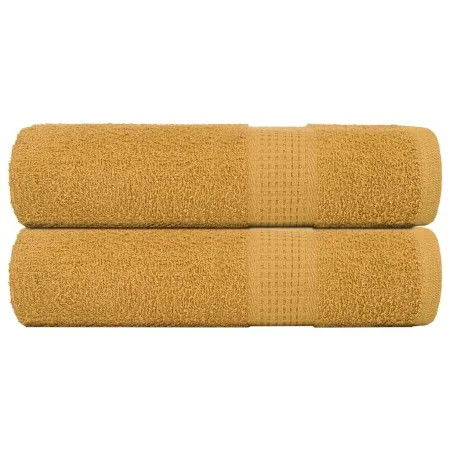 Toallas de mano 2 uds 100% algodón oro 50x100 cm 360 gsm de , Toallas - Ref: Foro24-136806, Precio: 15,73 €, Descuento: %