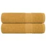 Toallas de mano 2 uds 100% algodón oro 50x100 cm 360 gsm de , Toallas - Ref: Foro24-136806, Precio: 15,73 €, Descuento: %