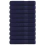 Toallas 10 uds 100% algodón azul marino 100x200 cm 600 gsm by , Towels - Ref: Foro24-136796, Price: 143,54 €, Discount: %