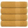 Toallas de ducha 4 uds 100% algodón oro 70x140 cm 360 gsm by , Towels - Ref: Foro24-136810, Price: 35,14 €, Discount: %