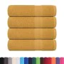 Toallas de ducha 4 uds 100% algodón oro 70x140 cm 360 gsm by , Towels - Ref: Foro24-136810, Price: 35,14 €, Discount: %